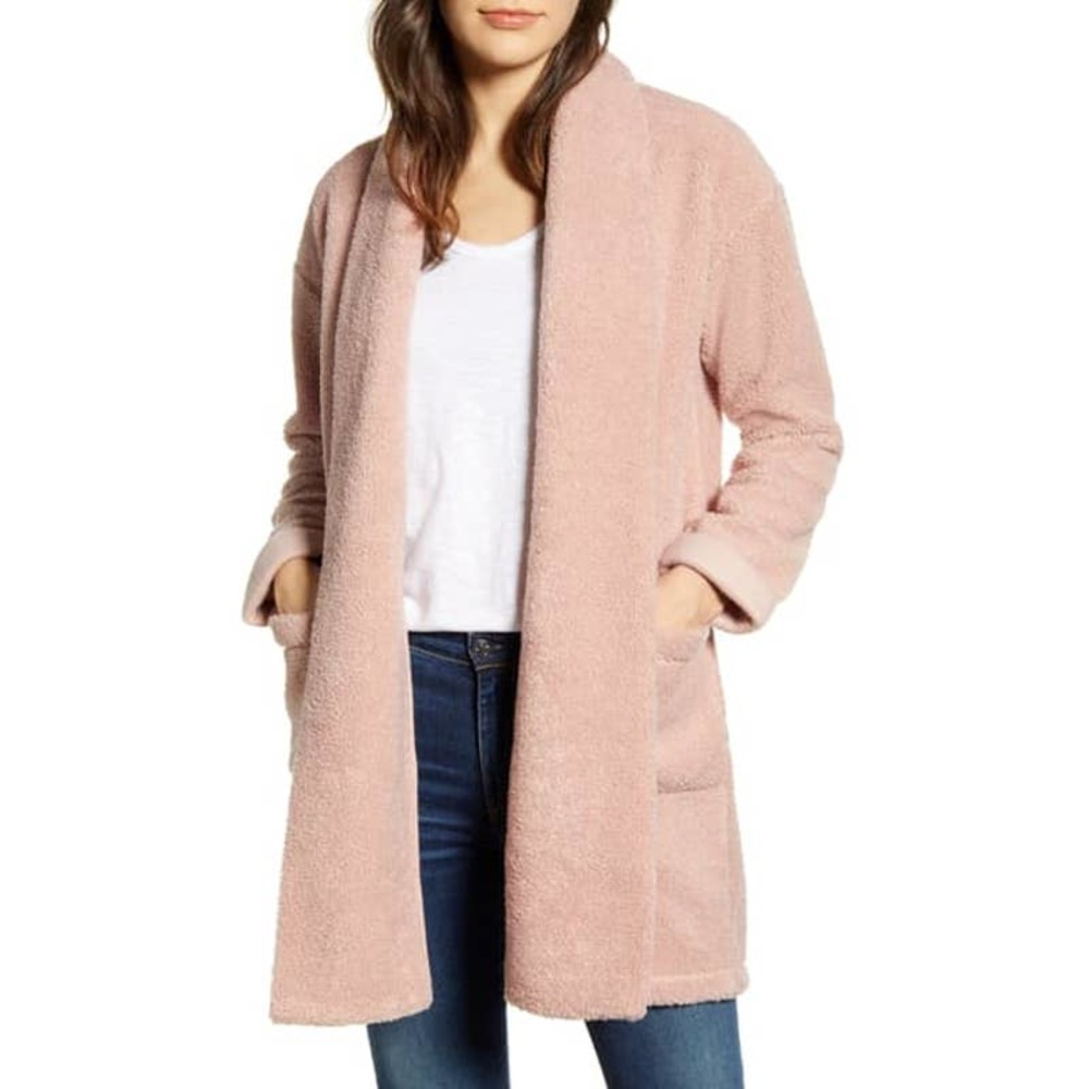 CASLON Pink Adobe Faux Fur Jacket L